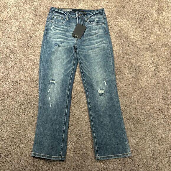 Risen washed straight leg jean with stretch! Size 5/27 NWT - Picture 1 of 10
